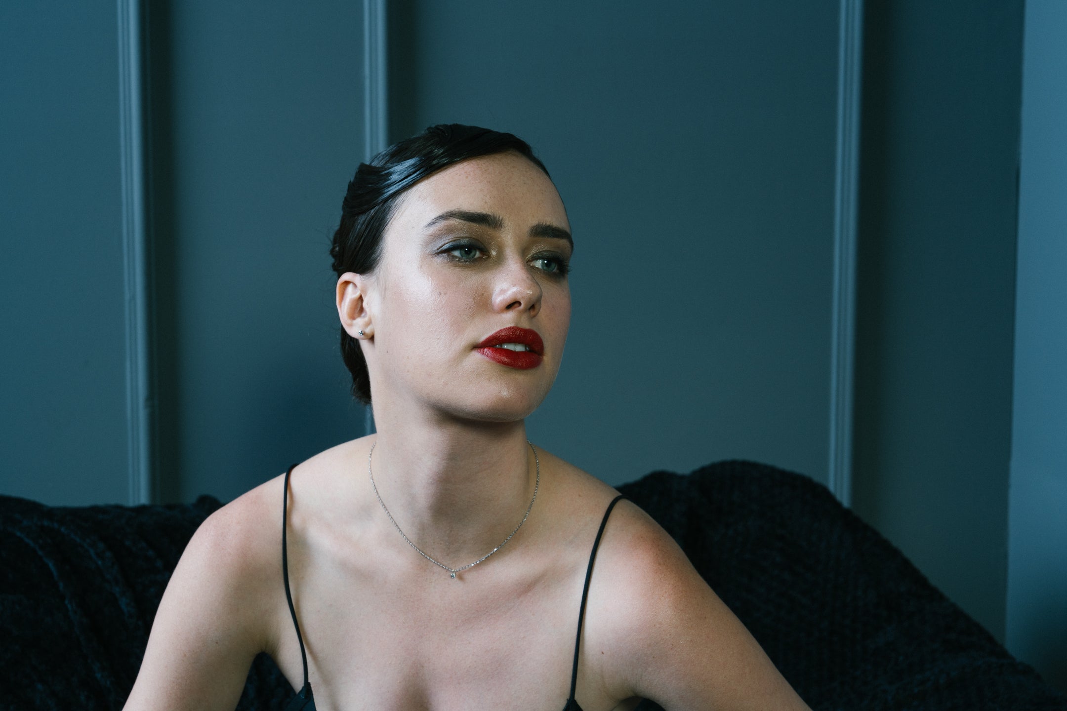 LOVEyourself Round White Gold Diamond Necklace