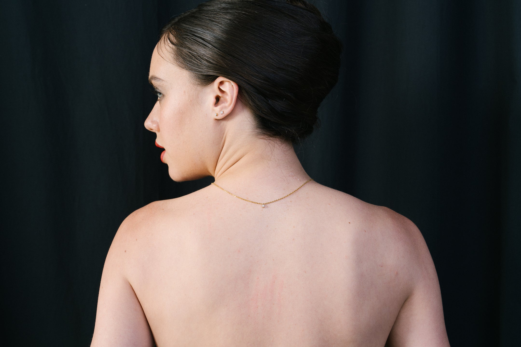 LOVEyourself Round Rose Gold Diamond Necklace