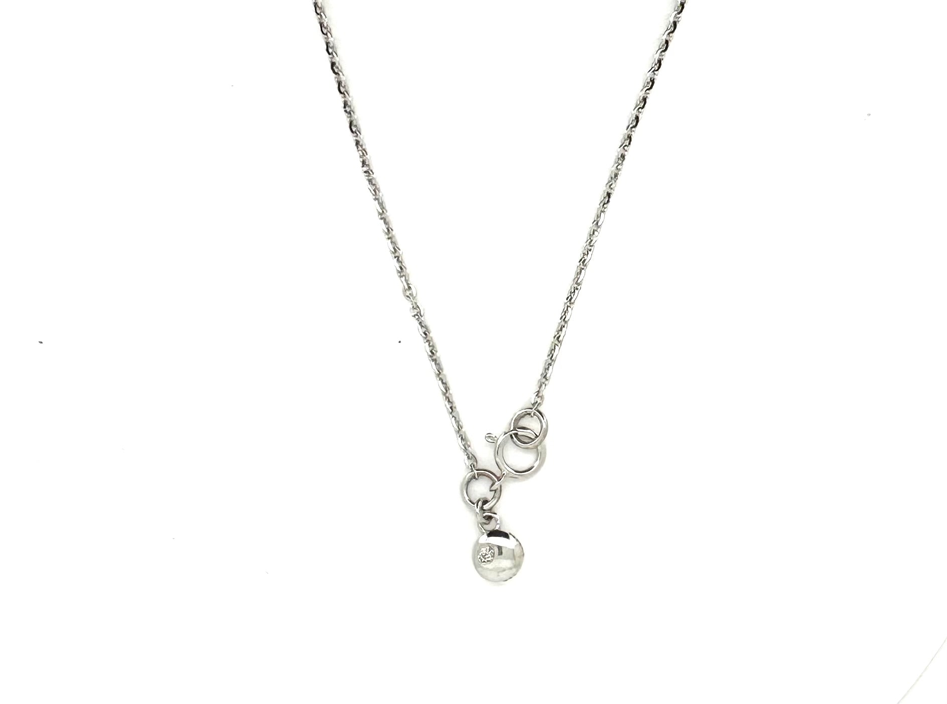 Mini Diamond White Gold Dainty Chain Necklace