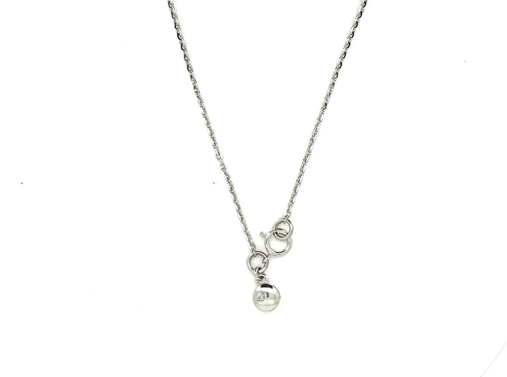 Mini Diamond White Gold Dainty Chain Necklace