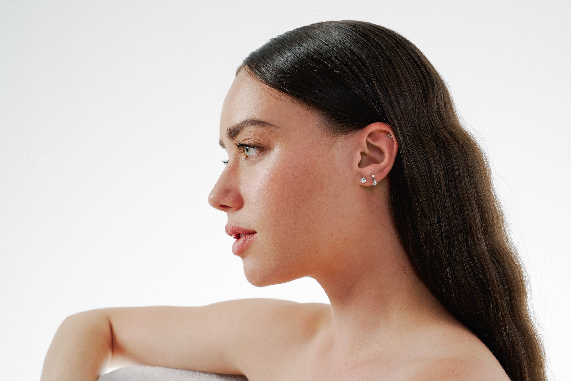 LOVEyourself Rose Gold Diamond Earrings