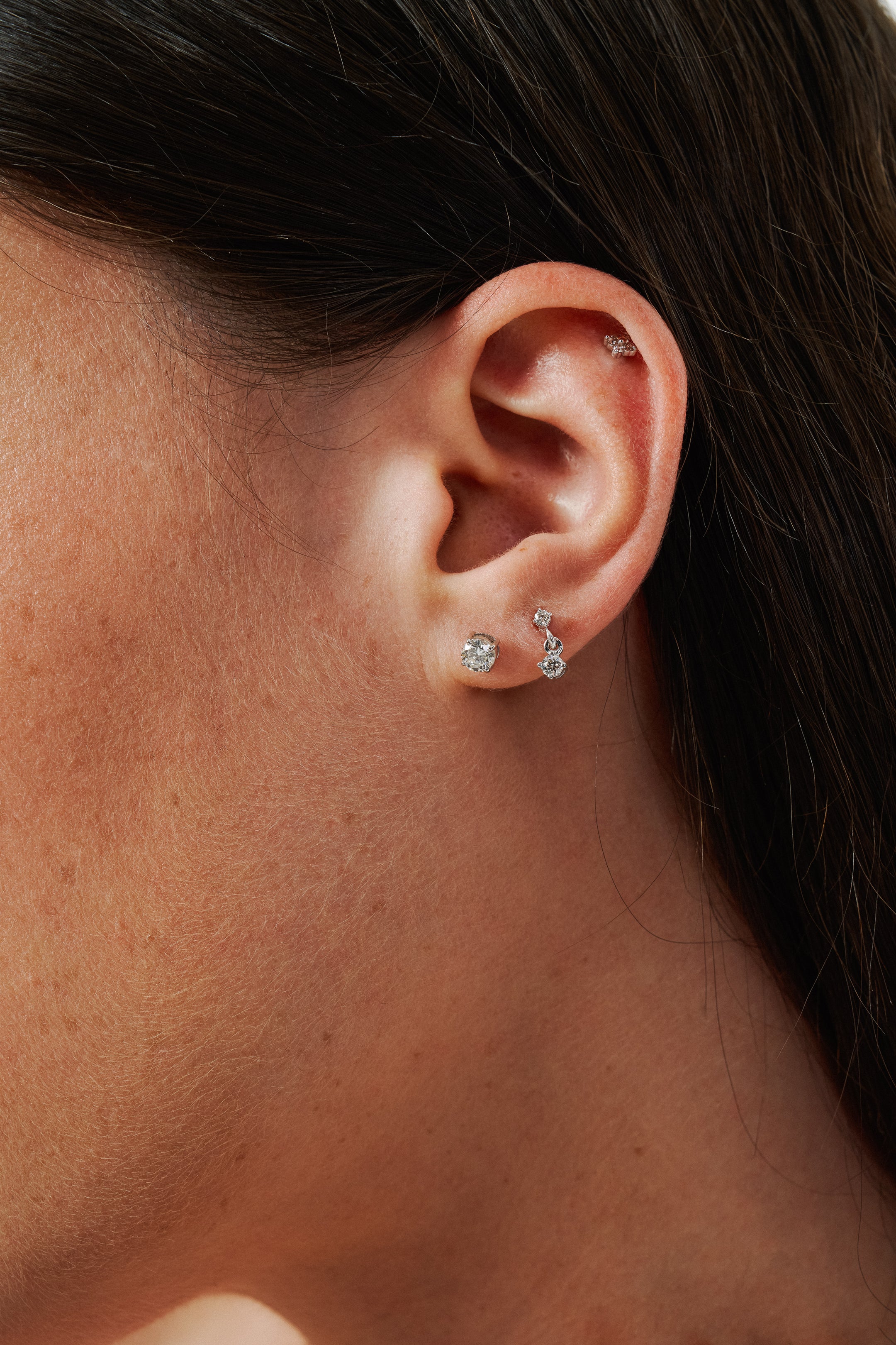 LOVEyourself Yellow Gold Diamond Earrings