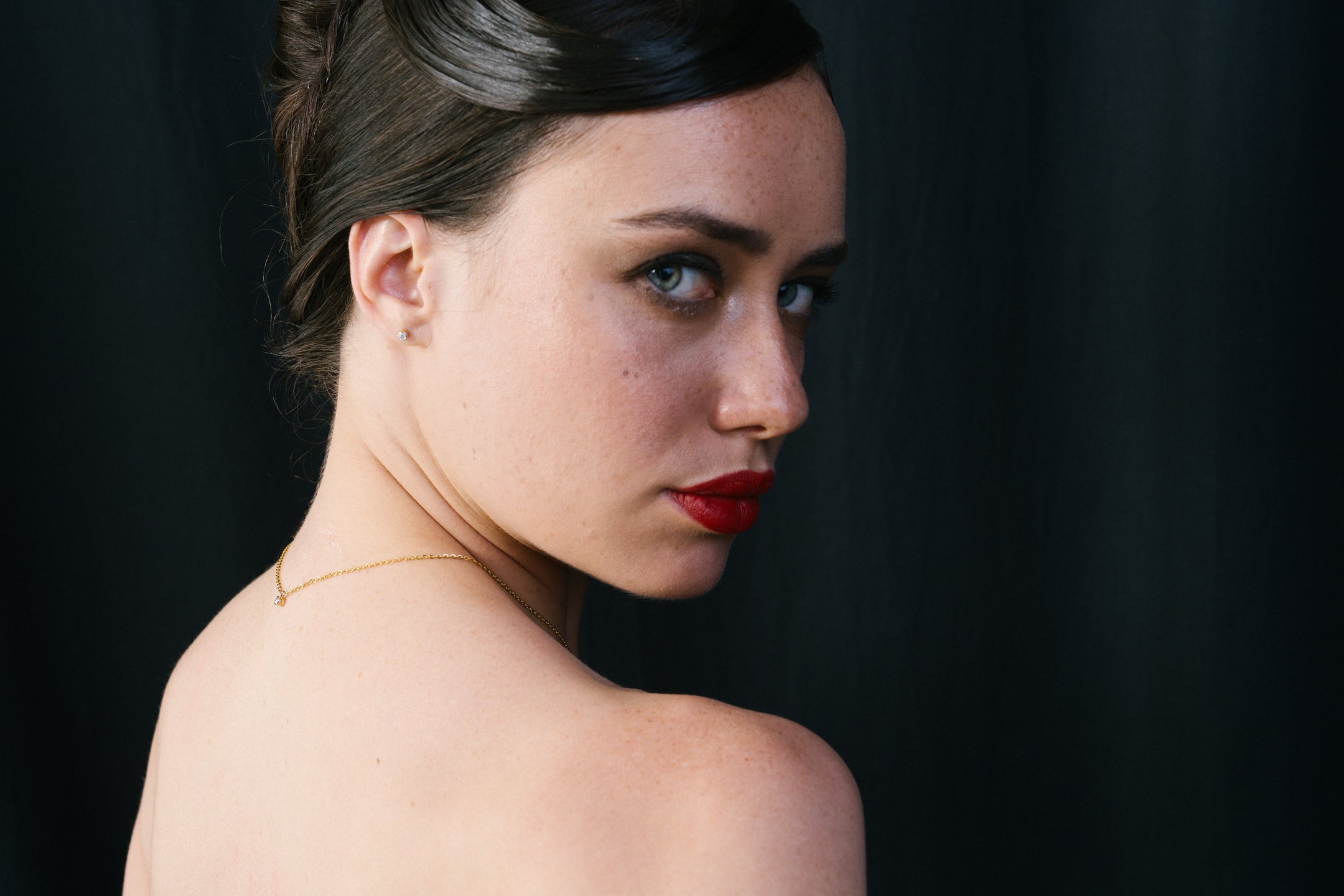 LOVEyourself Round Yellow Gold Diamond Necklace