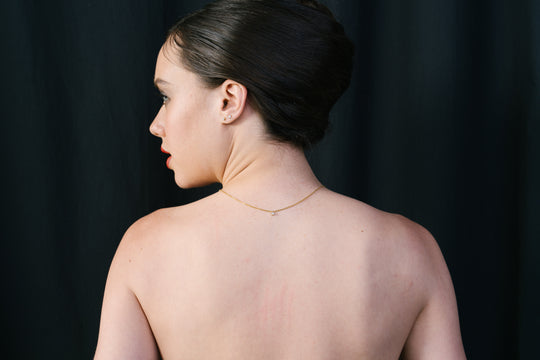 LOVEyourself Round Rose Gold Diamond Necklace