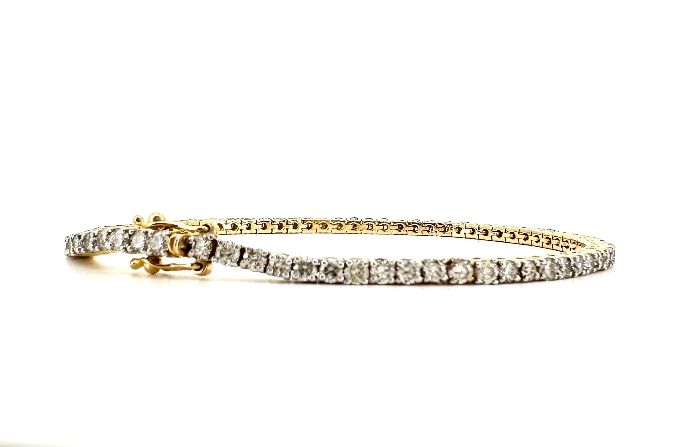 LOVEyourself Tennis Yellow Gold Diamond Bracelet