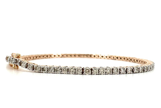 LOVEyourself Tennis Rose gold Diamond Bracelet