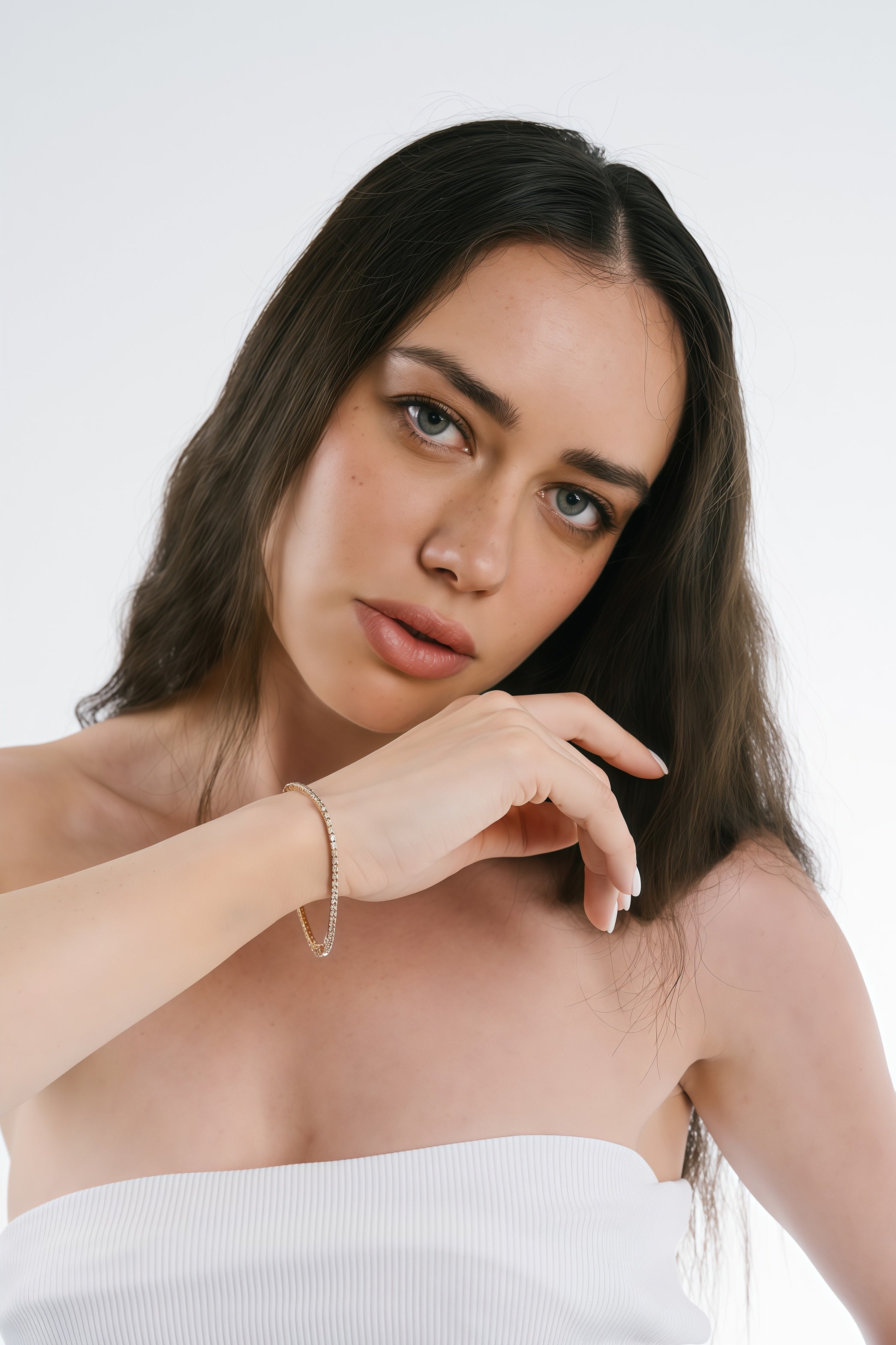 LOVEyourself Tennis White gold Diamond Bracelet